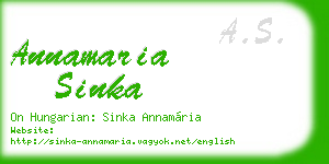 annamaria sinka business card